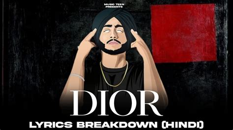 dior lyrics|dior lyrics by shubh.